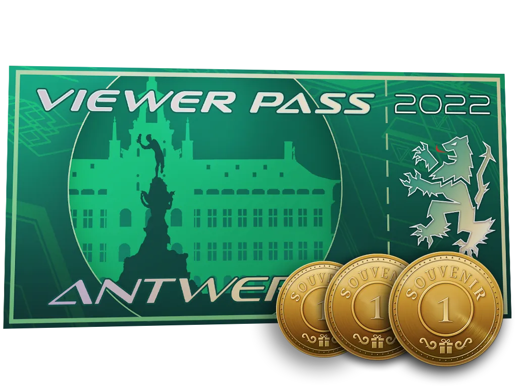 Antwerp 2022 Viewer Pass + 3 Souvenir Tokens