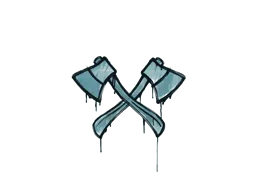 Sealed Graffiti | X-Axes (Wire Blue)