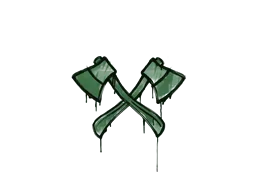 Sealed Graffiti | X-Axes (Jungle Green)