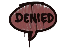 Sealed Graffiti | Denied (Brick Red)