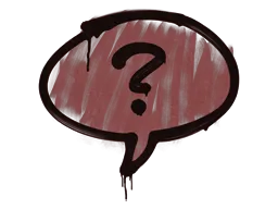 Sealed Graffiti | Question Mark (Brick Red)