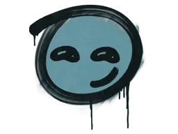 Sealed Graffiti | Smirk (Wire Blue)
