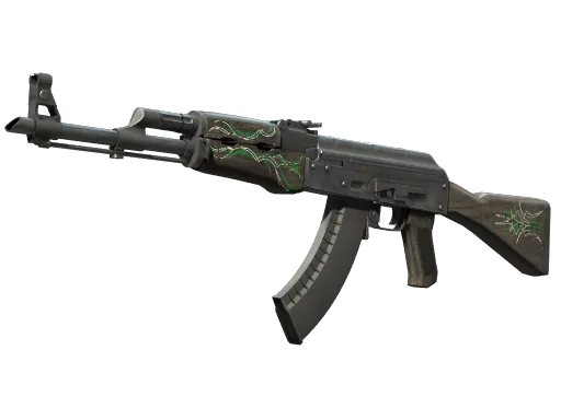 AK-47 | Emerald Pinstripe (Well-Worn)