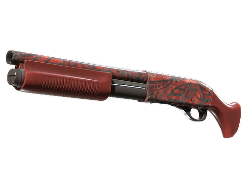 Sawed-Off | Crimson Batik (Well-Worn)