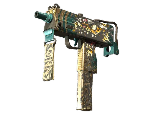 StatTrak™ MAC-10 | Cat Fight (Battle-Scarred)