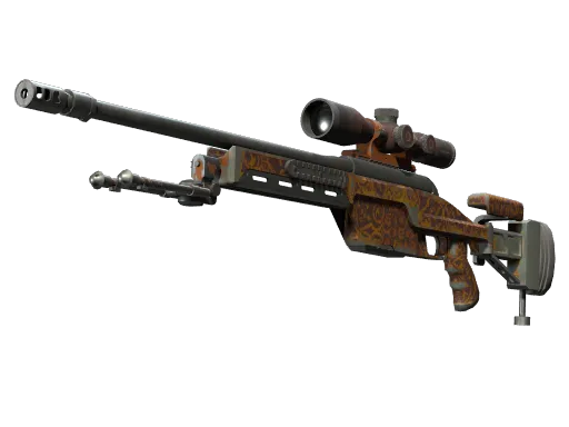 SSG 08 | Orange Filigree (Well-Worn)