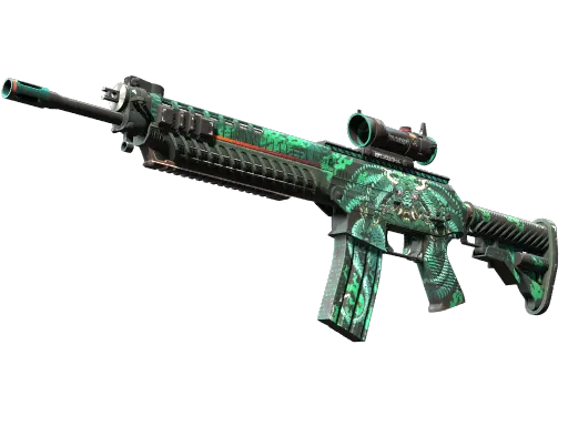 StatTrak™ SG 553 | Dragon Tech (Factory New)