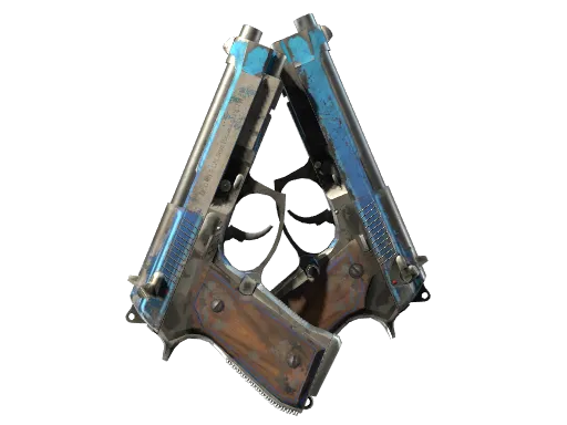 StatTrak™ Dual Berettas | Urban Shock (Battle-Scarred)