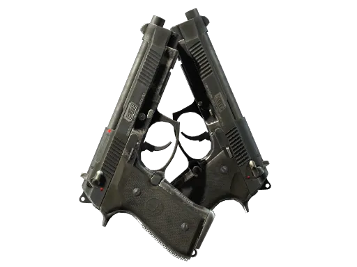 StatTrak™ Dual Berettas | Elite 1.6 (Battle-Scarred)