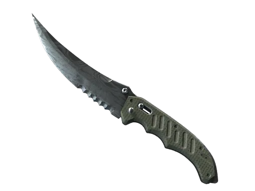 ★ StatTrak™ Flip Knife | Damascus Steel (Well-Worn)