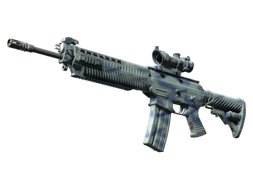 StatTrak™ SG 553 | Wave Spray (Field-Tested)