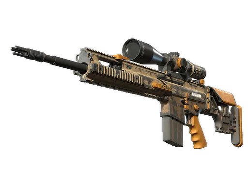 SCAR-20 | Short Ochre (Battle-Scarred)