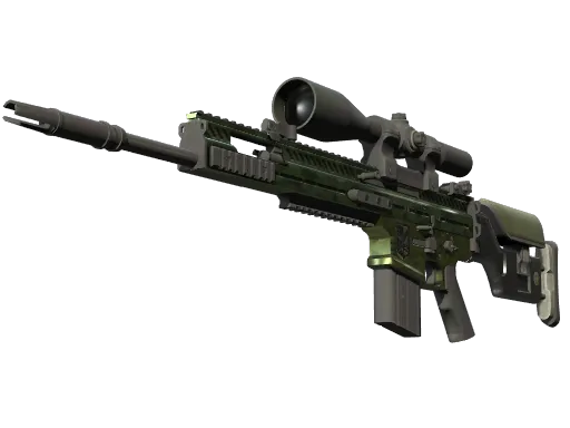 StatTrak™ SCAR-20 | Green Marine (Minimal Wear)
