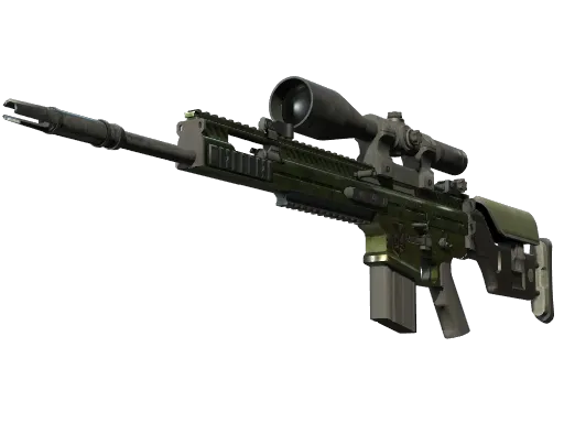 SCAR-20 | Green Marine (Battle-Scarred)