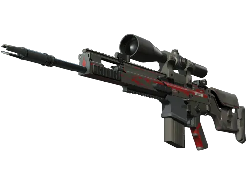 SCAR-20 | Crimson Web (Battle-Scarred)