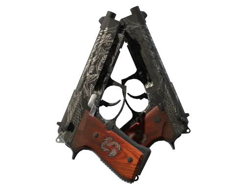 StatTrak™ Dual Berettas | Dualing Dragons (Factory New)