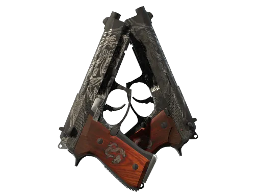 Dual Berettas | Dualing Dragons (Battle-Scarred)