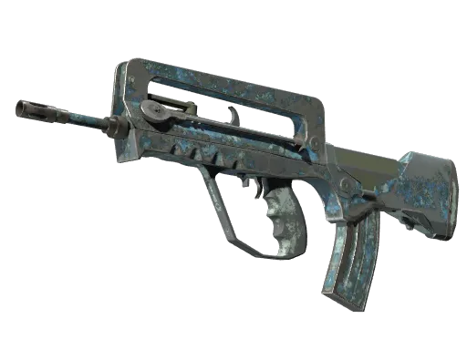 FAMAS | Cyanospatter (Battle-Scarred)