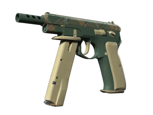 CZ75-Auto | Green Plaid (Minimal Wear)
