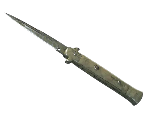 ★ Stiletto Knife | Safari Mesh (Battle-Scarred)