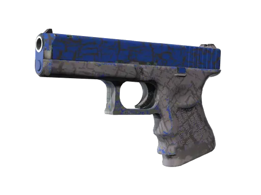StatTrak™ Glock-18 | Blue Fissure (Well-Worn)
