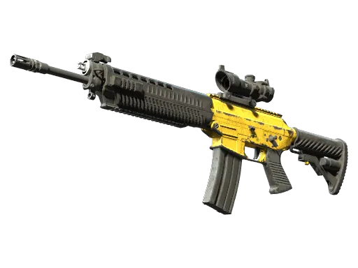 SG 553 | Bulldozer (Battle-Scarred)