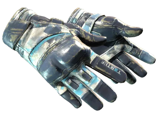 ★ Moto Gloves | Cool Mint (Battle-Scarred)