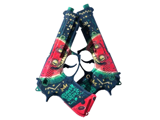 StatTrak™ Dual Berettas | Melondrama (Minimal Wear)