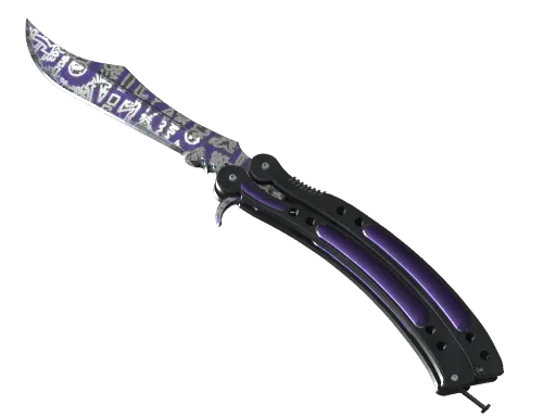 ★ StatTrak™ Butterfly Knife | Freehand (Well-Worn)