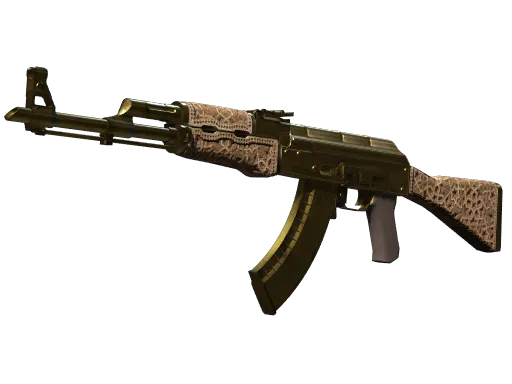 Souvenir AK-47 | Gold Arabesque (Battle-Scarred)