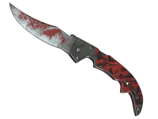 ★ StatTrak™ Falchion Knife | Crimson Web (Battle-Scarred)
