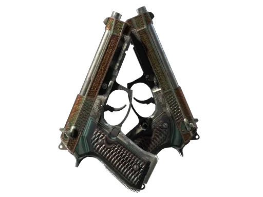 Dual Berettas | Tread (Battle-Scarred)