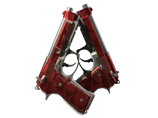 Dual Berettas | Hemoglobin (Field-Tested)