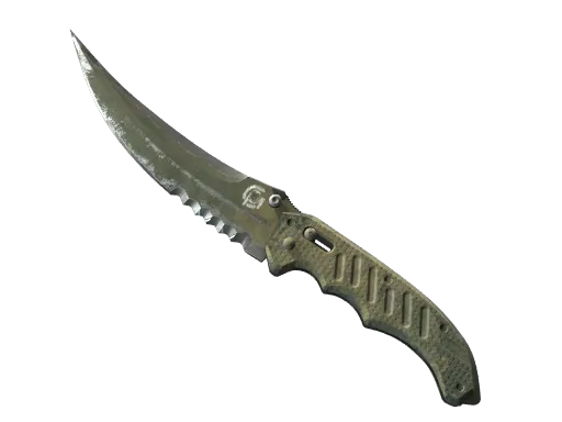★ StatTrak™ Flip Knife | Safari Mesh (Battle-Scarred)