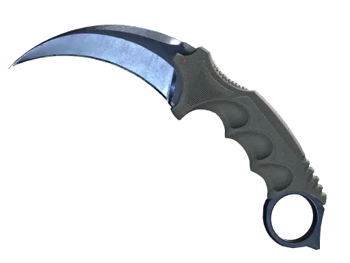 ★ StatTrak™ Karambit | Blue Steel (Battle-Scarred)