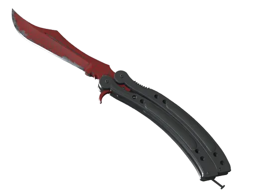 ★ StatTrak™ Butterfly Knife | Crimson Web (Well-Worn)