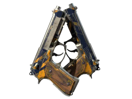 StatTrak™ Dual Berettas | Marina (Battle-Scarred)