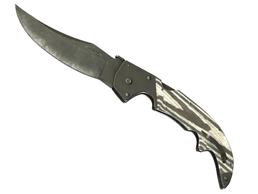 ★ StatTrak™ Falchion Knife | Black Laminate (Battle-Scarred)