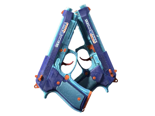 StatTrak™ Dual Berettas | Hydro Strike (Factory New)