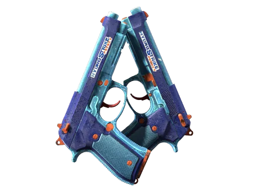 Dual Berettas | Hydro Strike (Well-Worn)