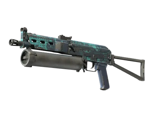 StatTrak™ PP-Bizon | Cobalt Halftone (Well-Worn)