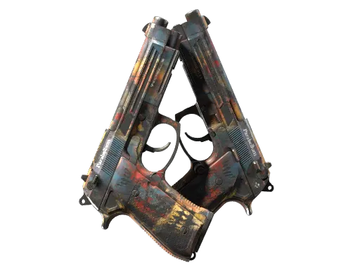 Dual Berettas | Hideout (Well-Worn)