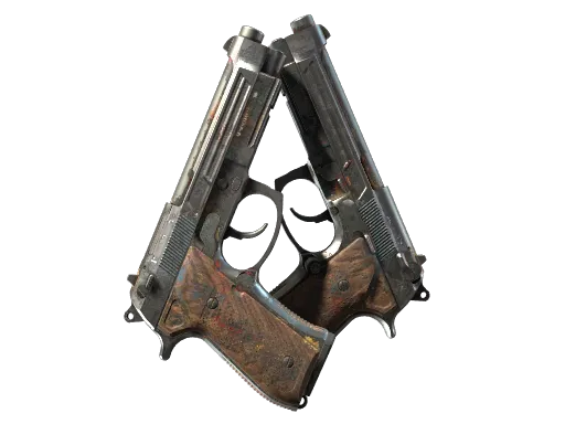 StatTrak™ Dual Berettas | Hideout (Battle-Scarred)