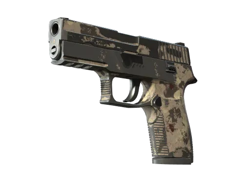 Souvenir P250 | Black & Tan (Battle-Scarred)