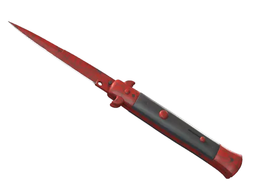 ★ Stiletto Knife | Crimson Web (Minimal Wear)