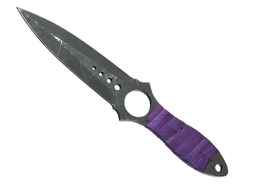 ★ StatTrak™ Skeleton Knife | Ultraviolet (Battle-Scarred)