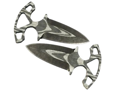 ★ Shadow Daggers | Black Laminate (Battle-Scarred)