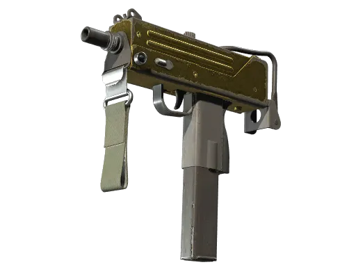 Souvenir MAC-10 | Gold Brick (Battle-Scarred)