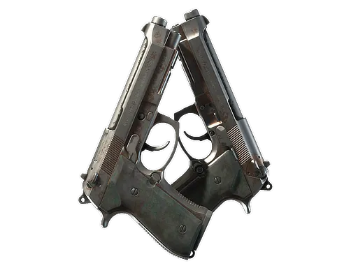 Dual Berettas | Rose Nacre (Battle-Scarred)