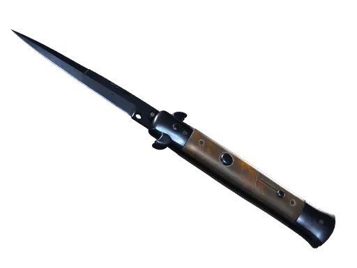 ★ Stiletto Knife | Blue Steel (Battle-Scarred)